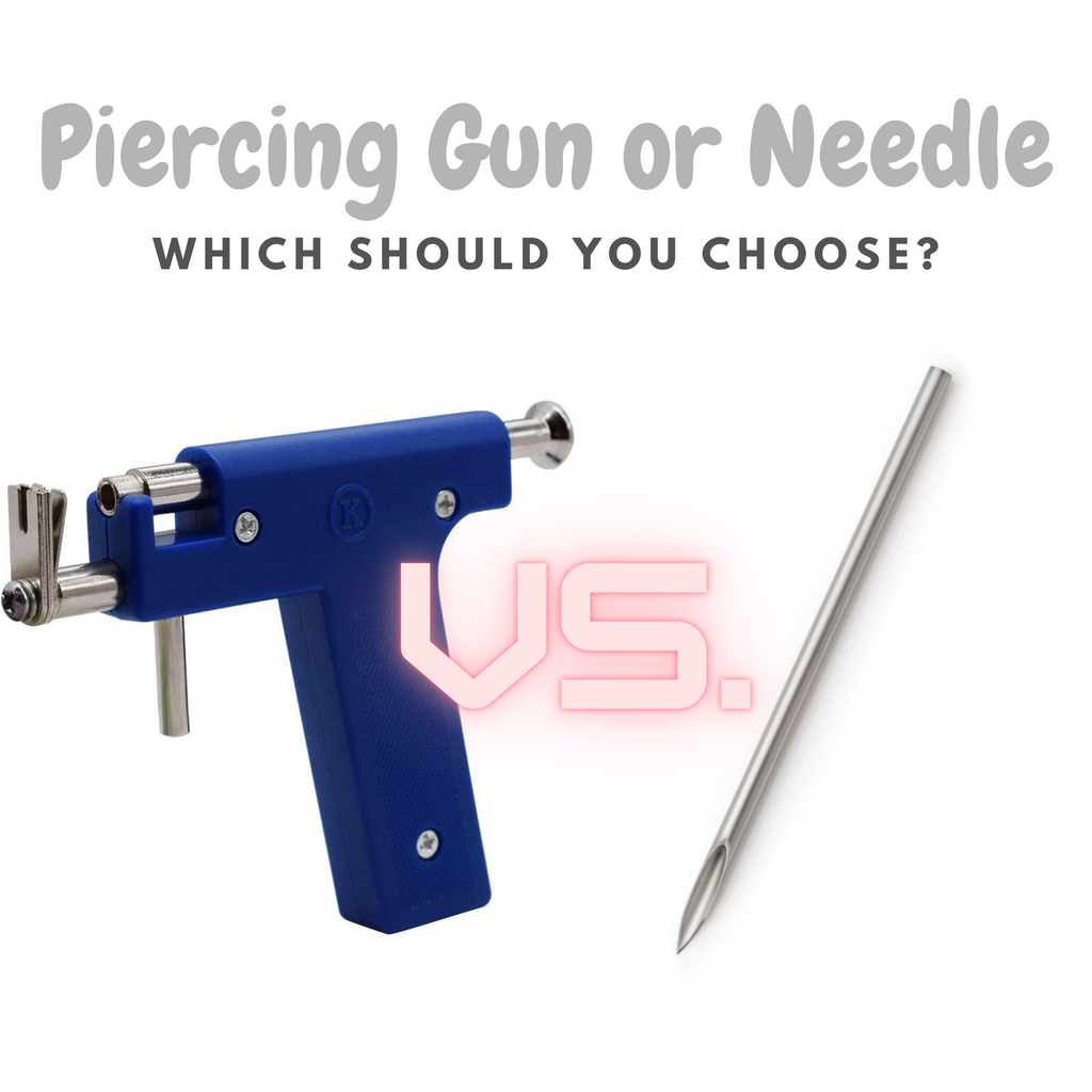 Kid's Ears Pierced - Choose a Needle or Gun for Your Child