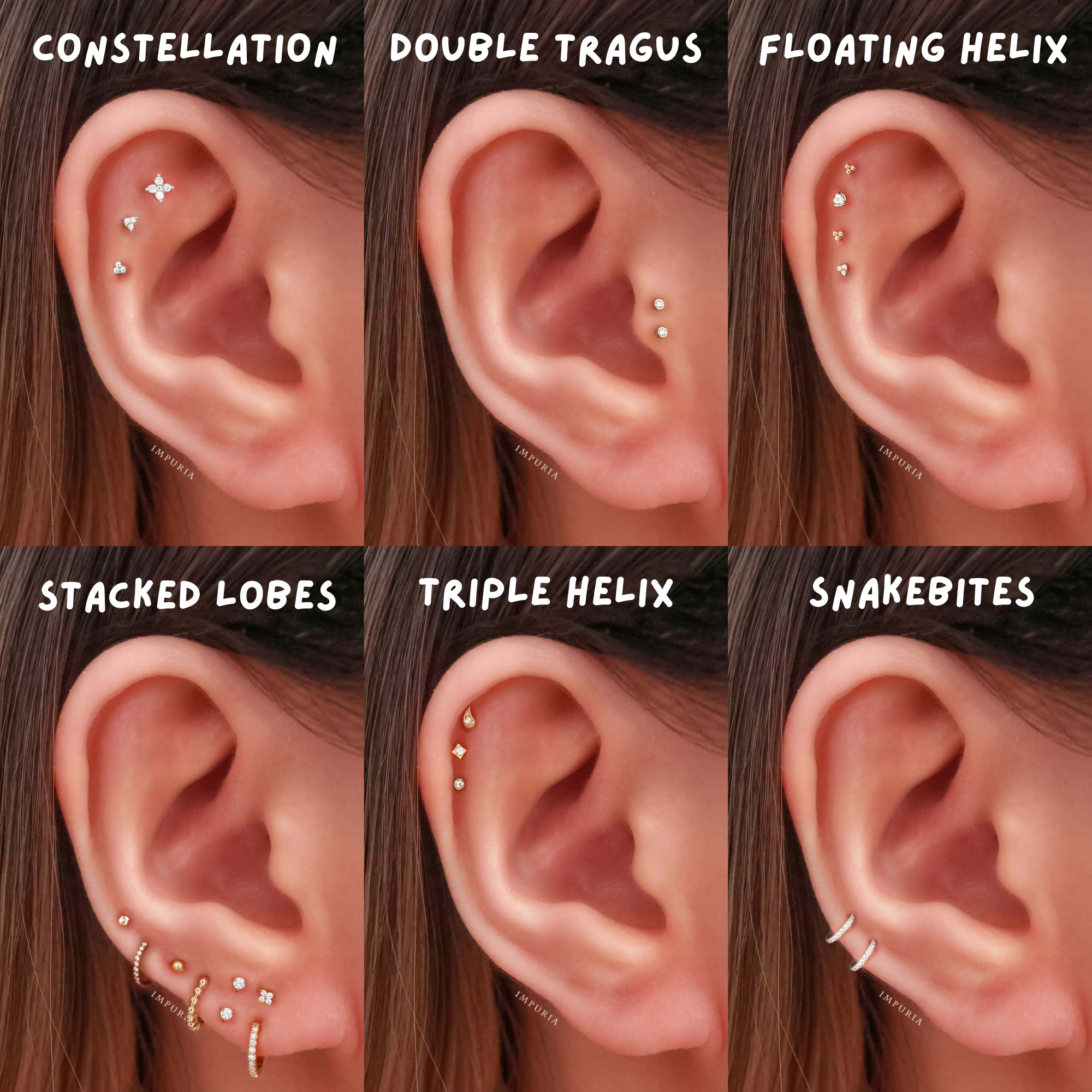 6 Must-Try Trending Ear Piercing Placement Styles