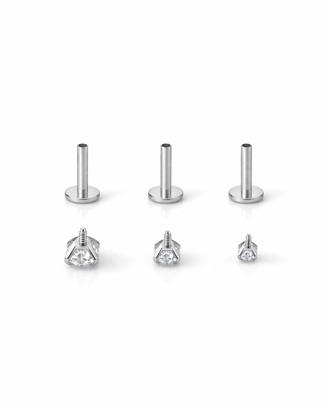The Classic Tapered Flat Back Stud Capsule