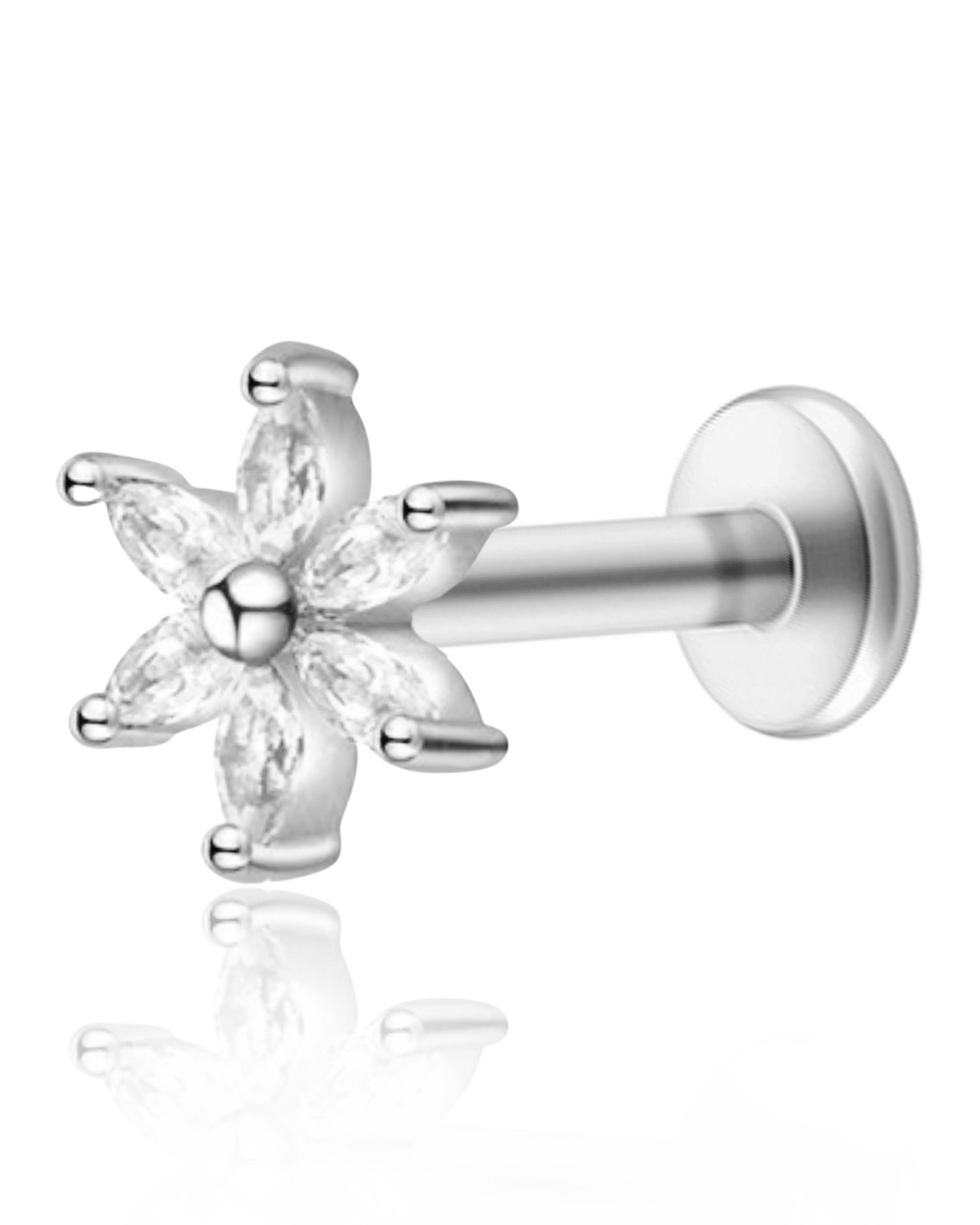 Flower Cartilage Cartilage Helix Earring Stud Piercing Jewelry - www.Impuria.com #earpiercings