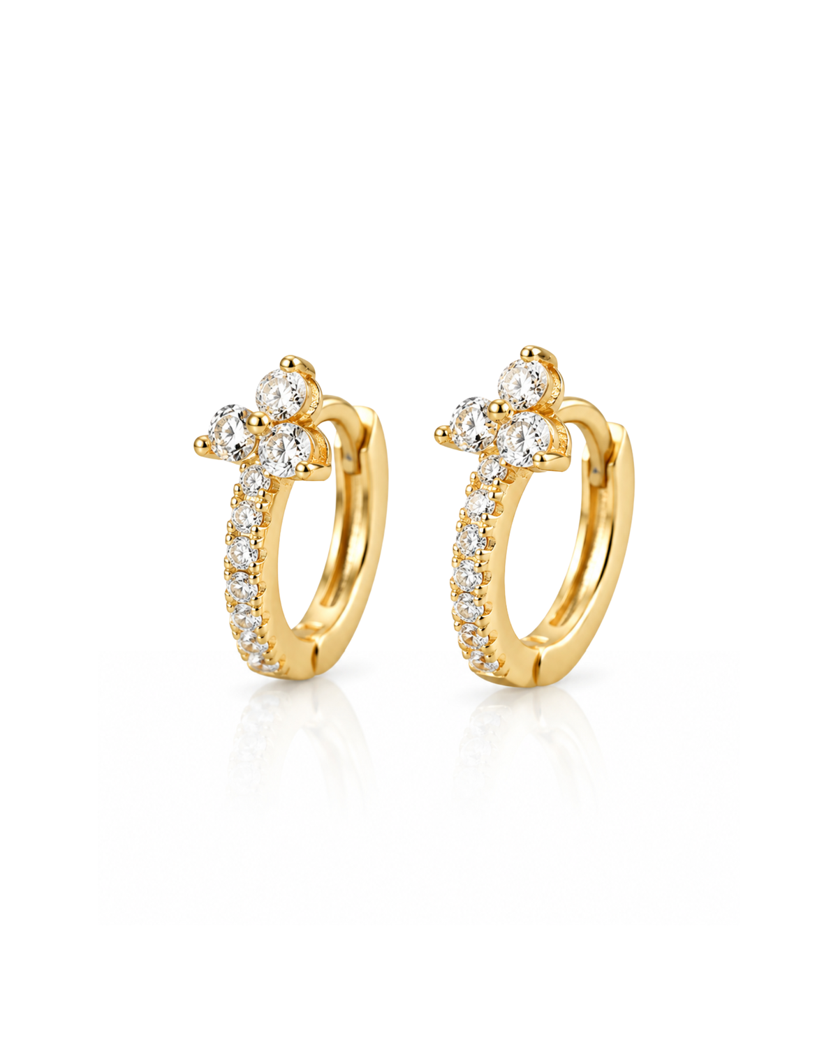Kaia Trinity Huggie Hoop Earrings