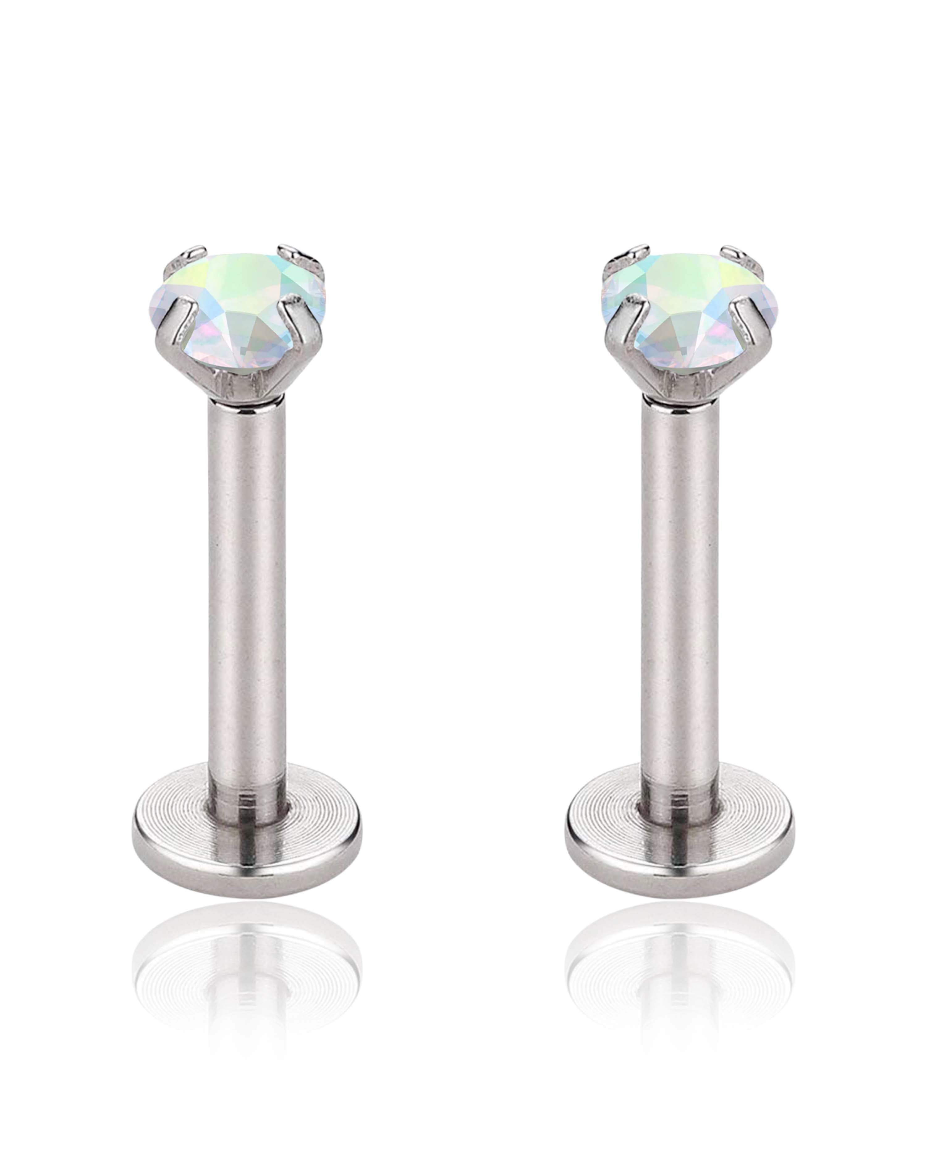 Northern Lights Aurora Borealis Ear Piercing Earring Stud Set