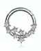 Solaris Crystal Stars Daith Ear Piercing Ring Hoop Clicker