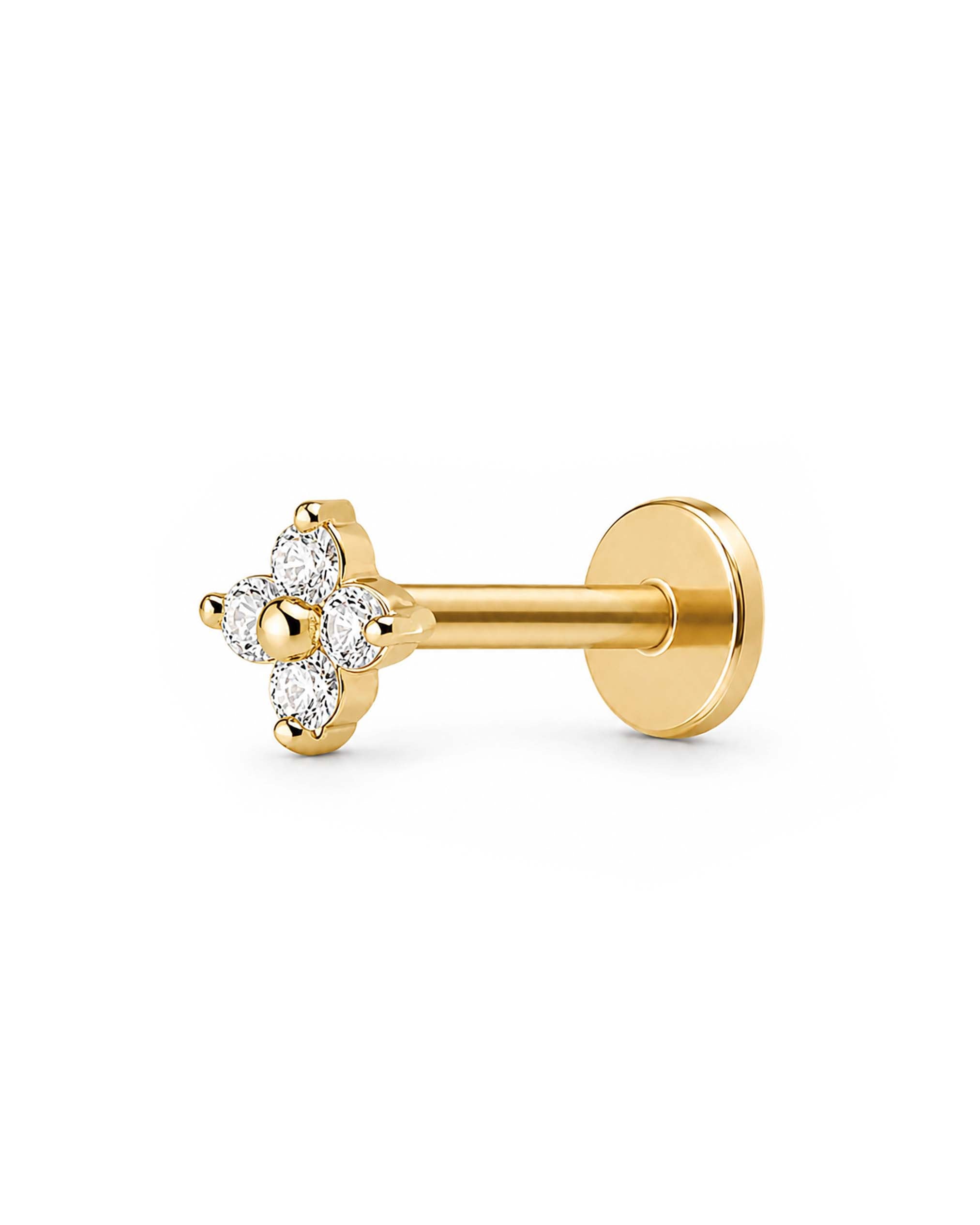 Clover Flat Back Stud