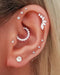 Crystal Daith Ring Hoop Earring Simple Ear Piercing Curation Styling Inspiration Ideas for Women - www.Impuria.com 
