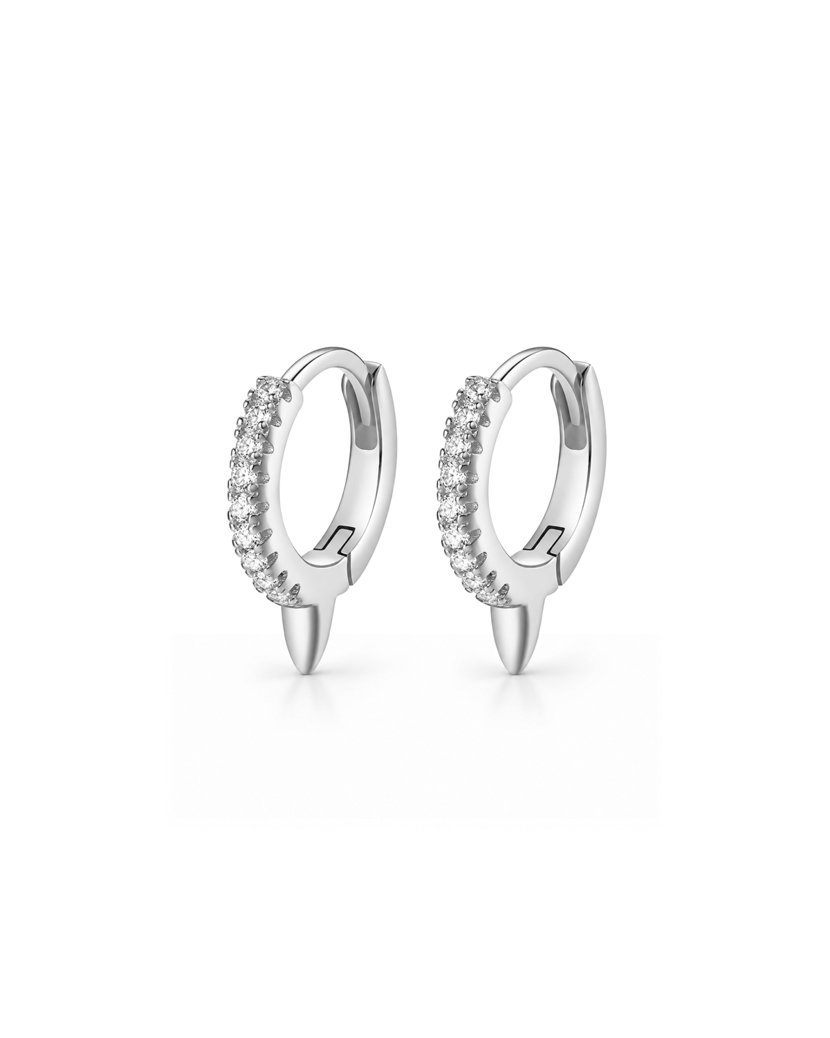 Eli Spike Huggie Hoop Earrings
