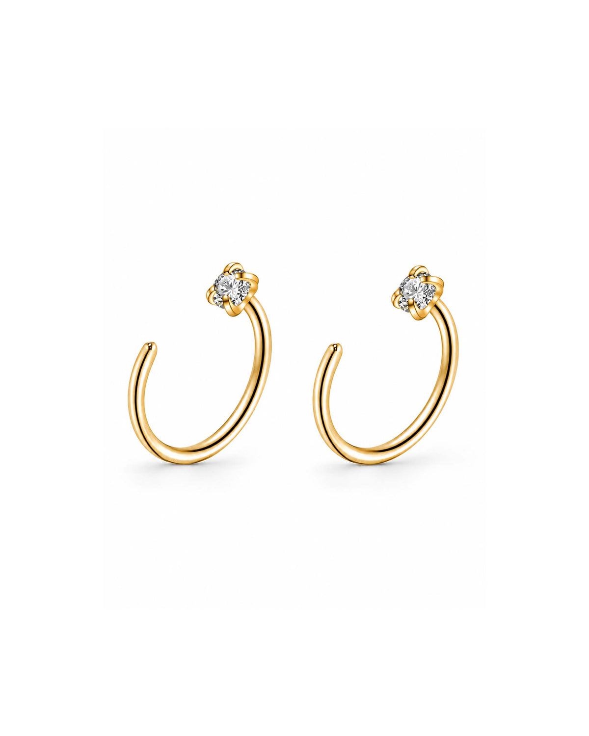 Em Minimalist Open Hoop Earrings