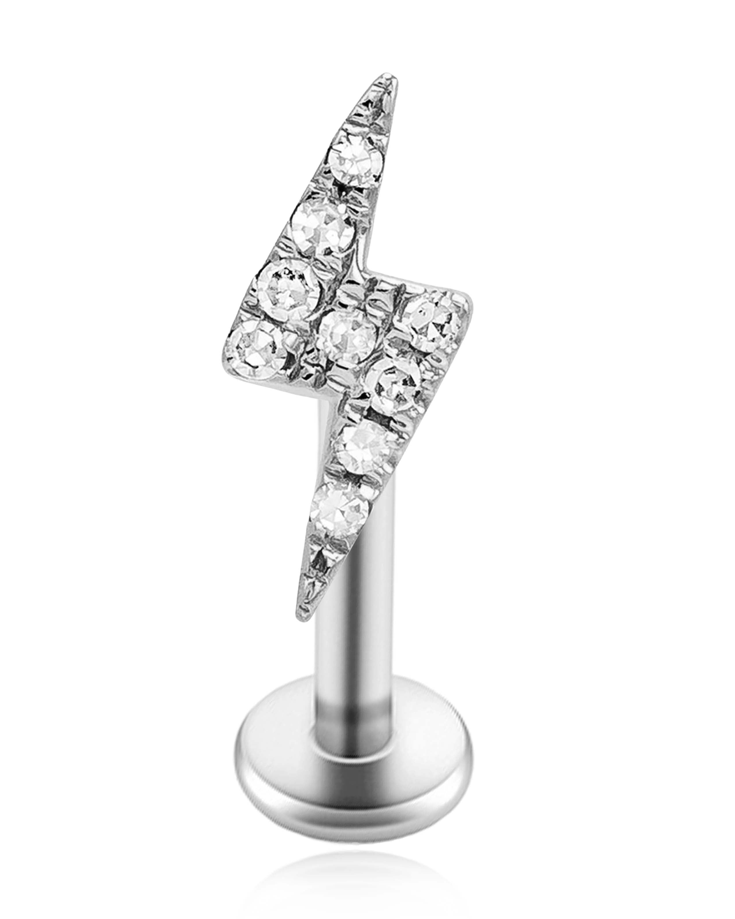 Blink Lightning Bolt Ear Piercing Stud