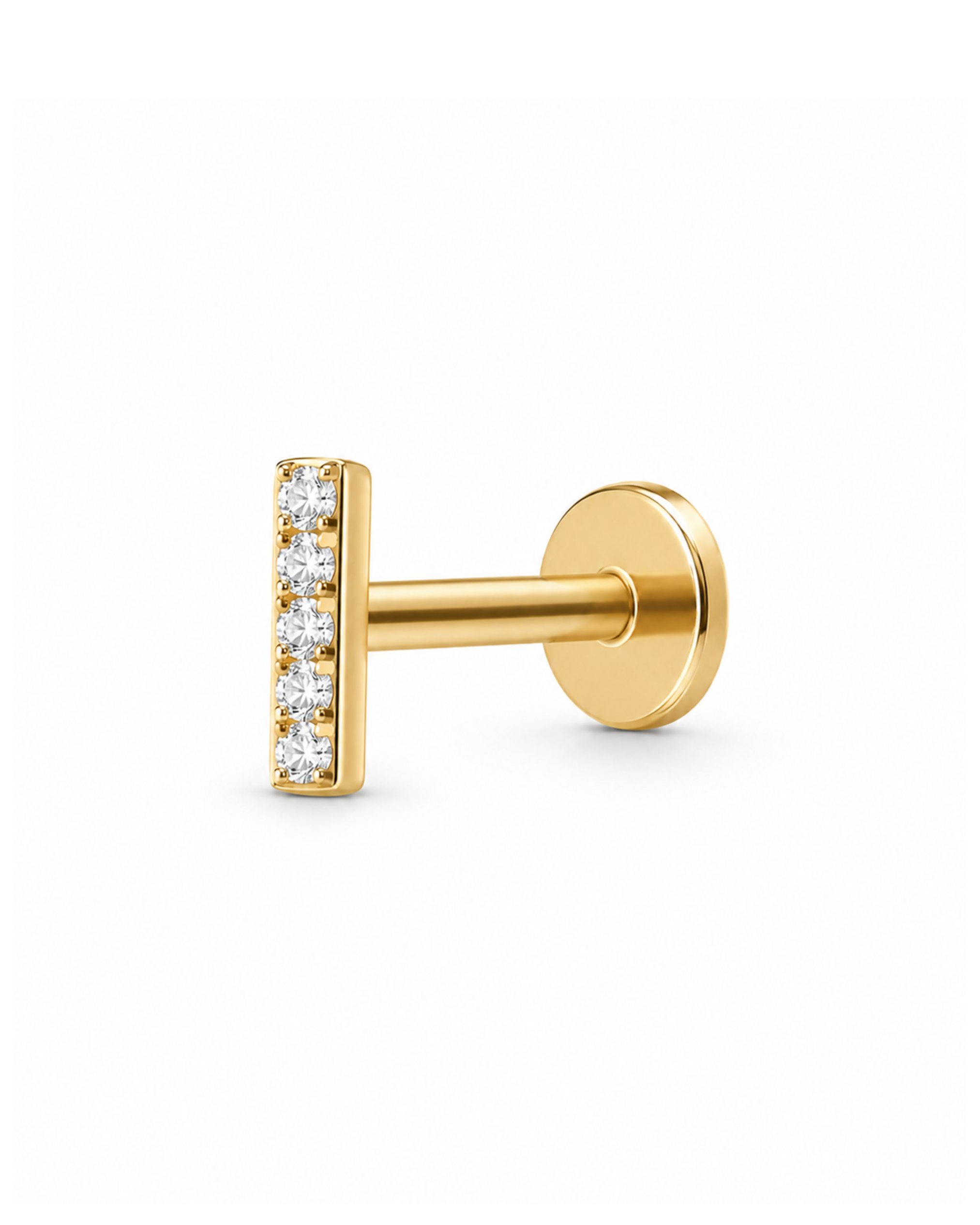 Rae Bar Flat Back Stud Earring