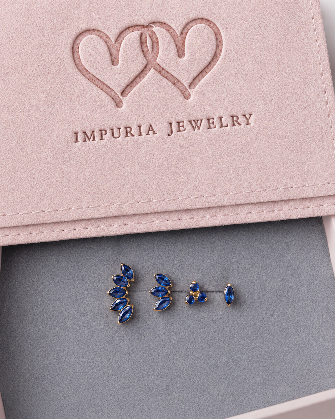 The Sapphire Dream Flat Back Stud Capsule
