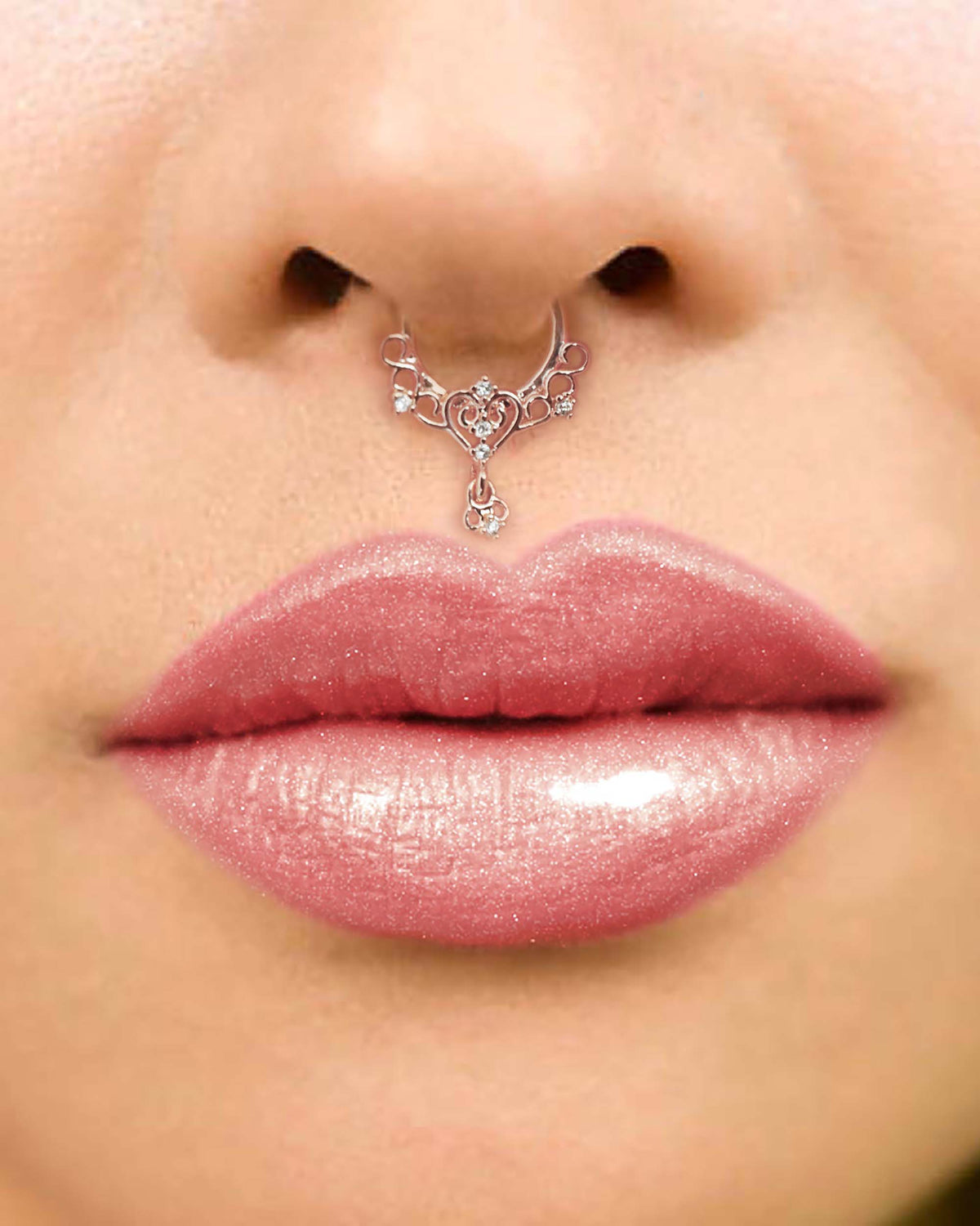 Sapphira Filigree Hoop Clicker