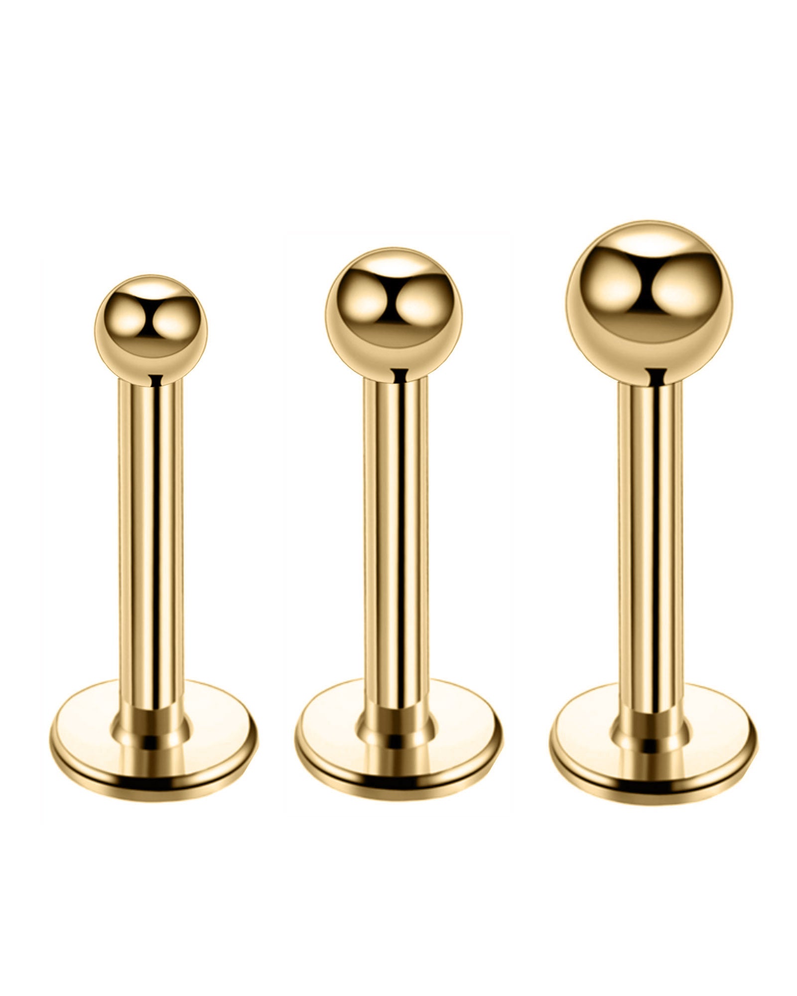 Surgical Steel Flat Back Earring Stud for Women 16G - www.Impuria.com #earpiercings