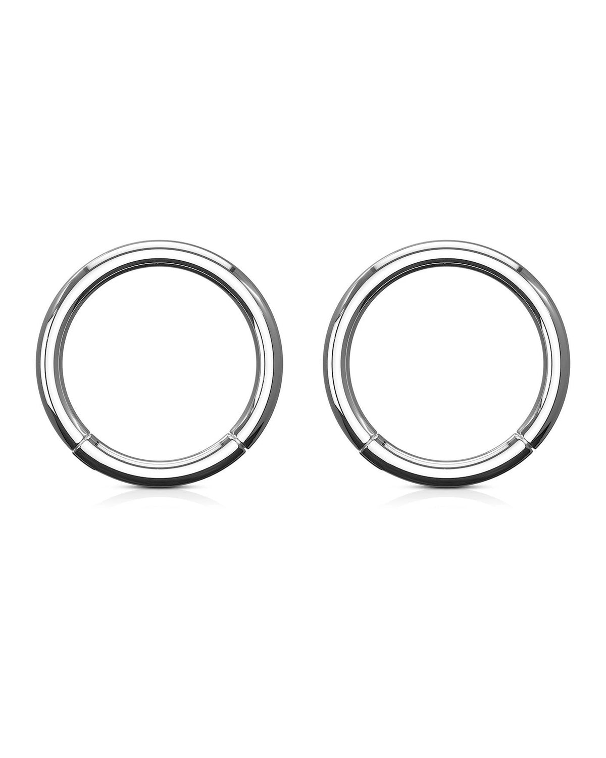 Nose Ring Hoop Clicker Piercing Jewelry 18G 20G Stainless Steel - www.Impuria.com