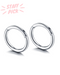 Ziv Thin Simple Hoop Ring Clicker Set
