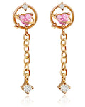 Rose Gold Pink Crystal Heart Ear Piercing Cartilage Helix Tragus Conch Earring Stud 16G - www.Impuria.com #earpiercings