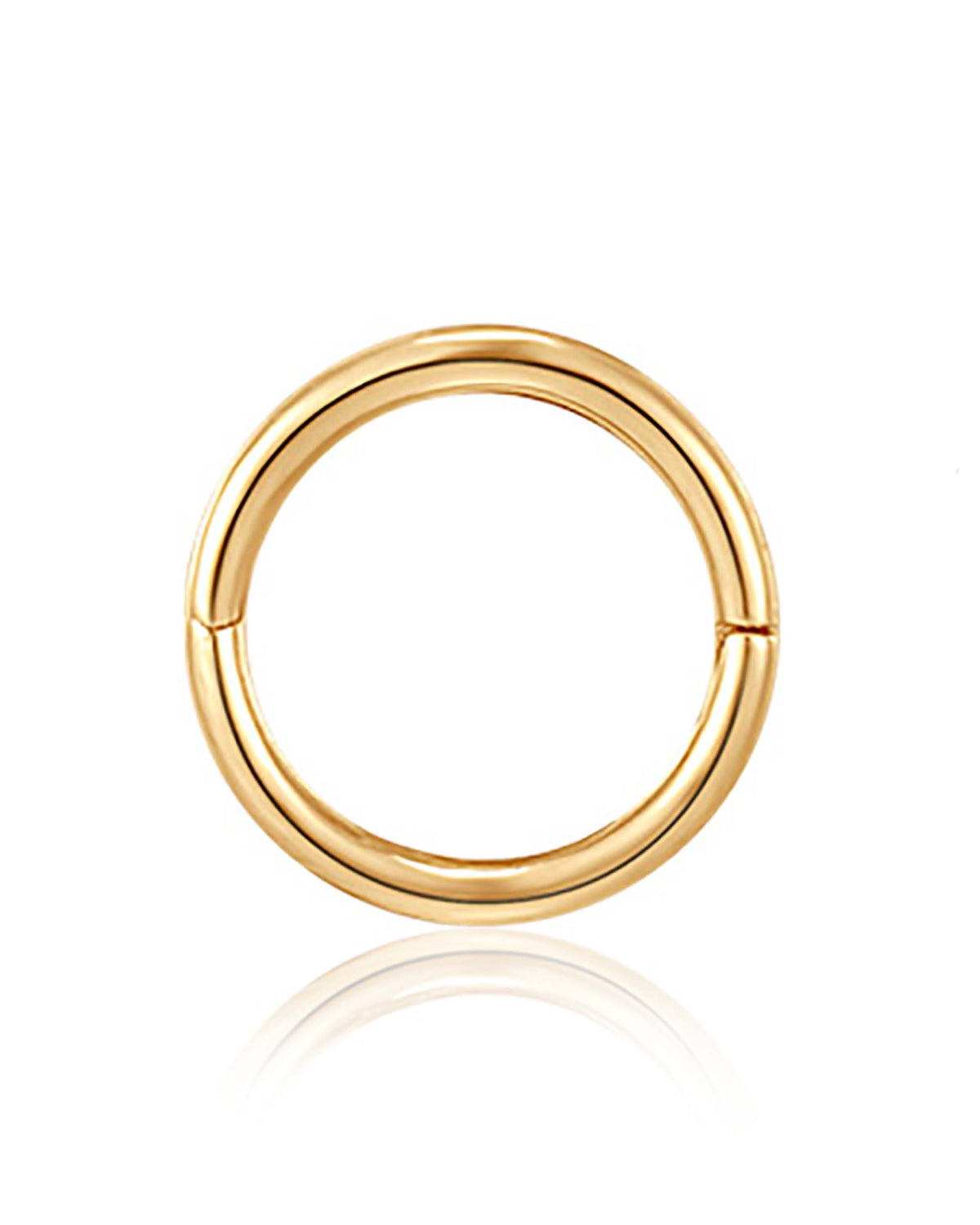 Purity Simple 14K Gold Hoop Clicker