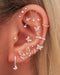 Butterfly Dangle Huggie Hoop Earrings Cute Unique Ear Piercing Ideas for Women - www.Impuria.com #earpiercings 