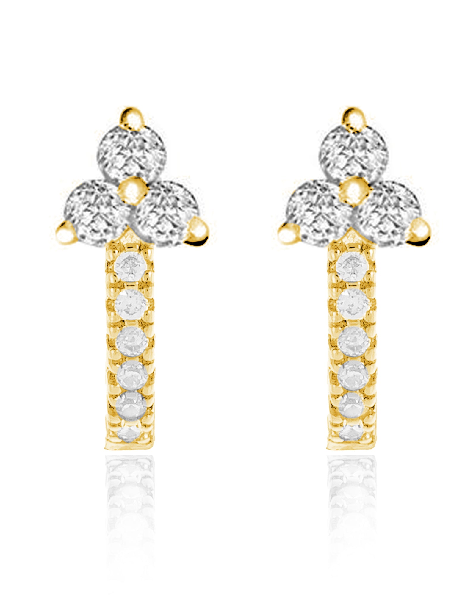Kaia Trinity Huggie Hoop Earrings