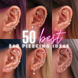 50 Ear Piercing Ideas for Pierced Ears