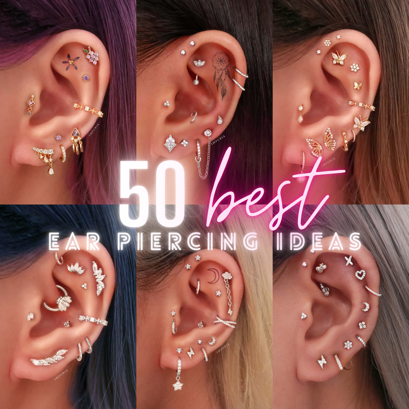 50 Ear Piercing Ideas for Pierced Ears