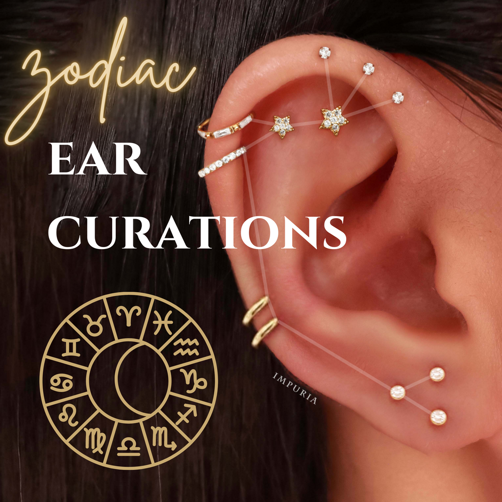 12 Zodiac Constellation Ear Piercing Ideas – Impuria Ear Piercing Jewelry