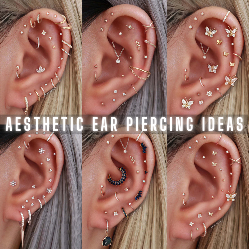 Aesthetic Ear Piercing Ideas for Females - Impuria Cartilage Earrings