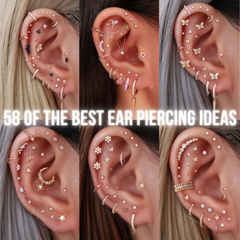 58 of the Best Ear Curation Piercing Ideas