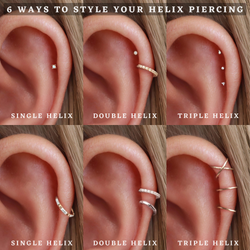 6 Creative Ways to Style Your Helix Piercing