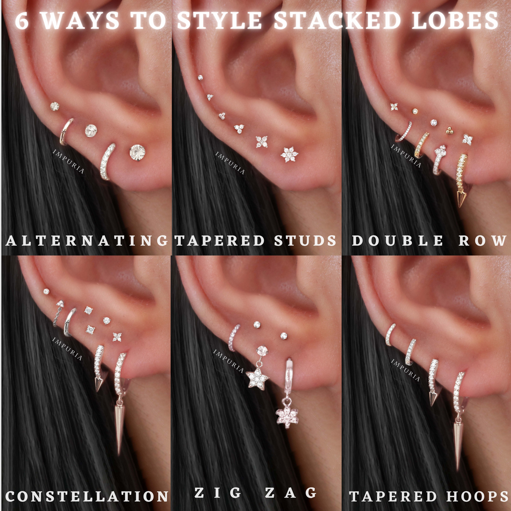 Stacked Lobe Piercing