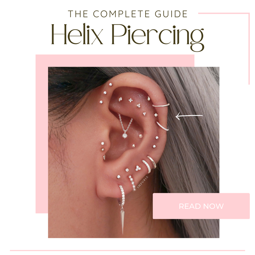 Helix Piercings: Everything you Need to Know - Impuria – Impuria Ear  Piercing Jewelry