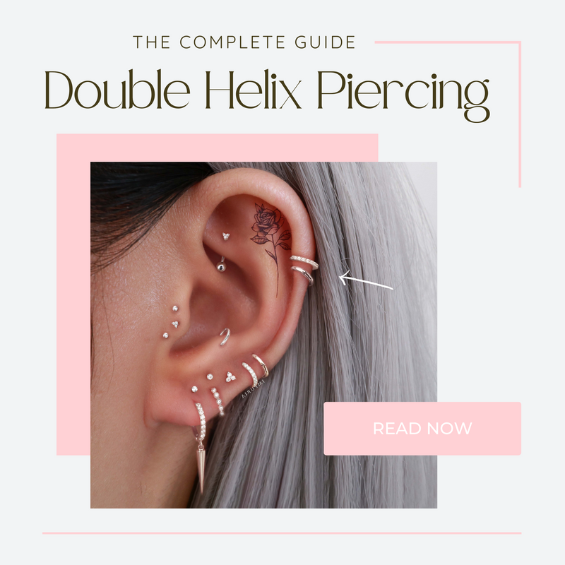 The Guide: Double Helix Piercing & Double Forward Helix Piercing ...