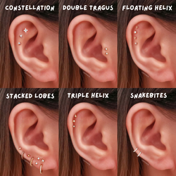 6 Must-Try Trending Ear Piercing Placement Styles