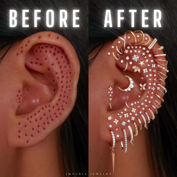 before and after ear styling for women