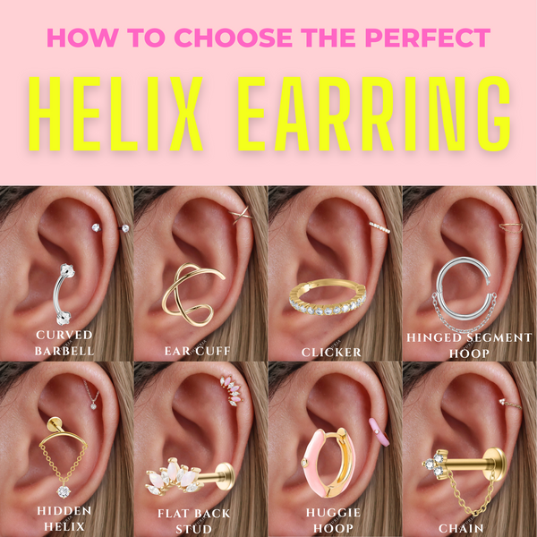 How to Choose to Perfect Helix Earrings for Your Cartilage Piercing ✨
