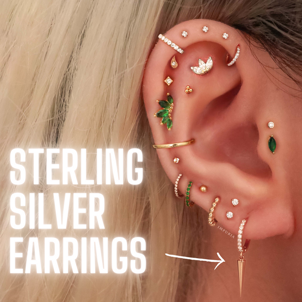 Silver ear piercing clearance