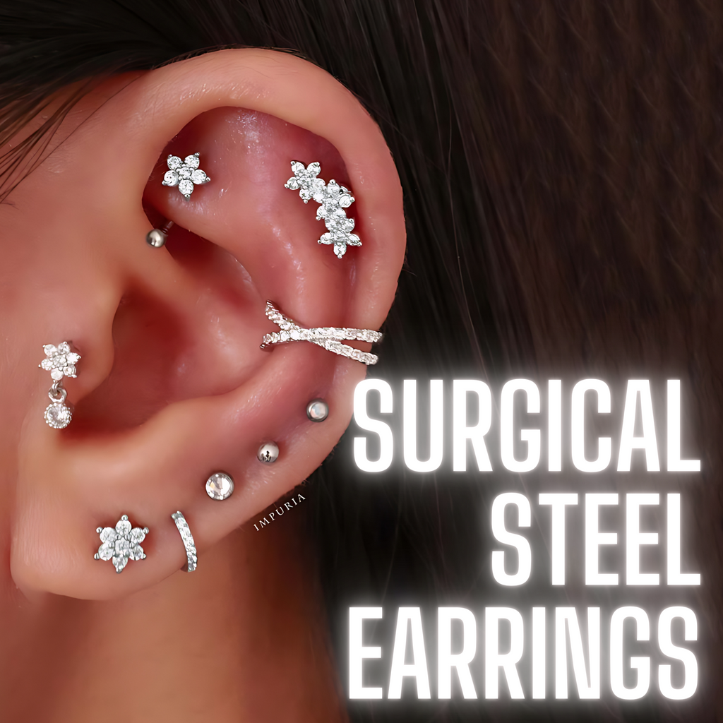 High-Quality Surgical Steel Earrings For All-Day Comfort