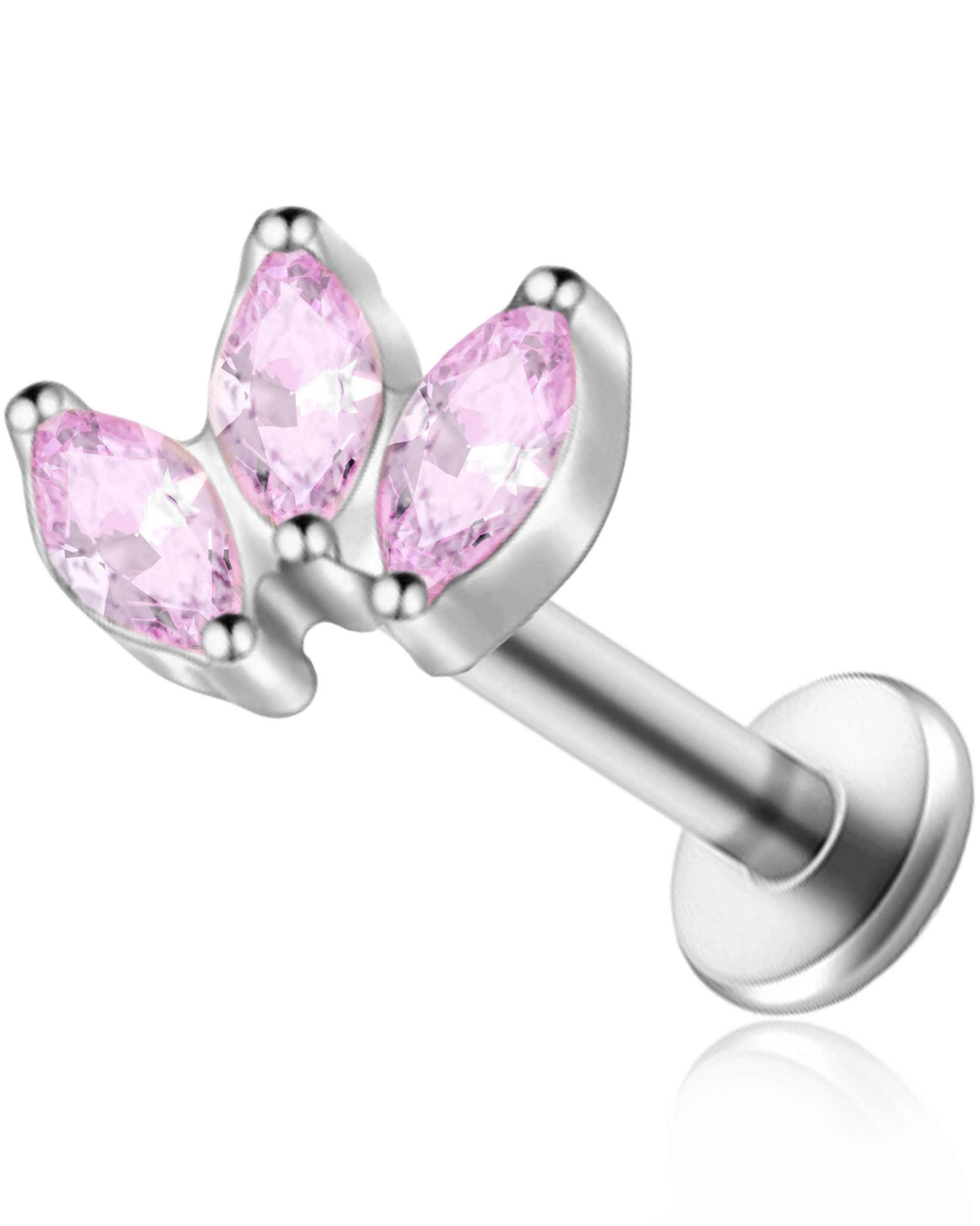 Alma Marquise Flat Back Stud