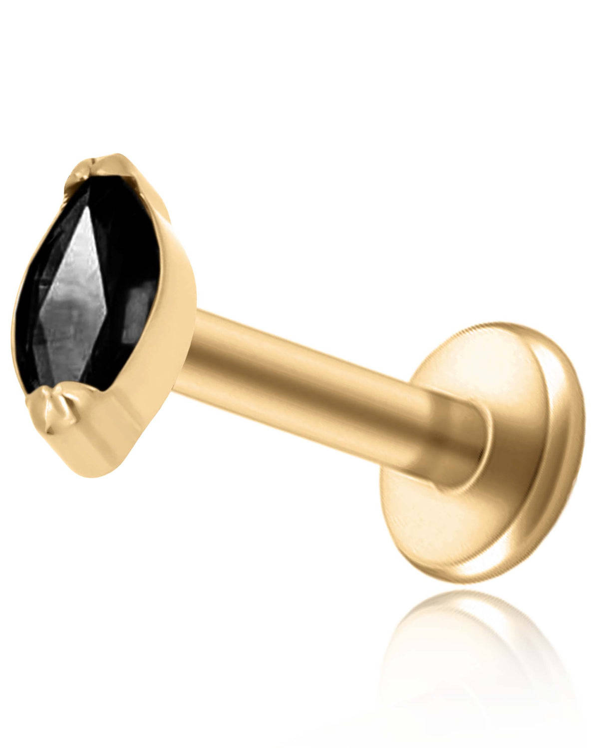 Small Marquise Crystal Titanium Ear Piercing Earring Stud 16G Internally Threaded - www.Impuria.com #earpiercings