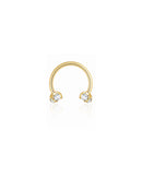 Sparkle Horseshoe Hoop Ring