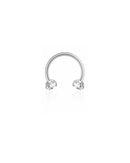 Sparkle Horseshoe Hoop Ring