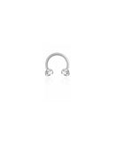 Sparkle Horseshoe Hoop Ring