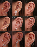 Cartilage Earrings Cute Multiple Ear Piercing Curation Ideas for Women - www.Impuria.com
