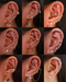 Cartilage Ring Hoop Earring Multiple Ear Piercing Ideas for Women - www.Impuria.com