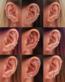 crystal pave huggie hoop earrings - The best ear curation ideas for women - www.impuria.com