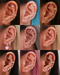 Heart Cartilage Earring Stud - Cute Multiple Ear Piercing Ideas for Women - www.Impuria.com