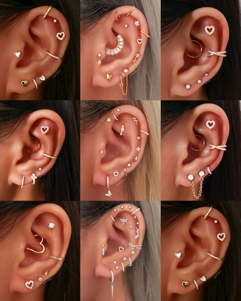 Stud piercings for ears online