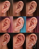 Hidden Helix Ear Piercing Earring Stud Ear Curation Placement Ideas for Women - www.Impuria.com
