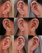 Cartilage Stud Earring Cute Ear Piercing Jewelry Ideas for Females - www.Impuria.com