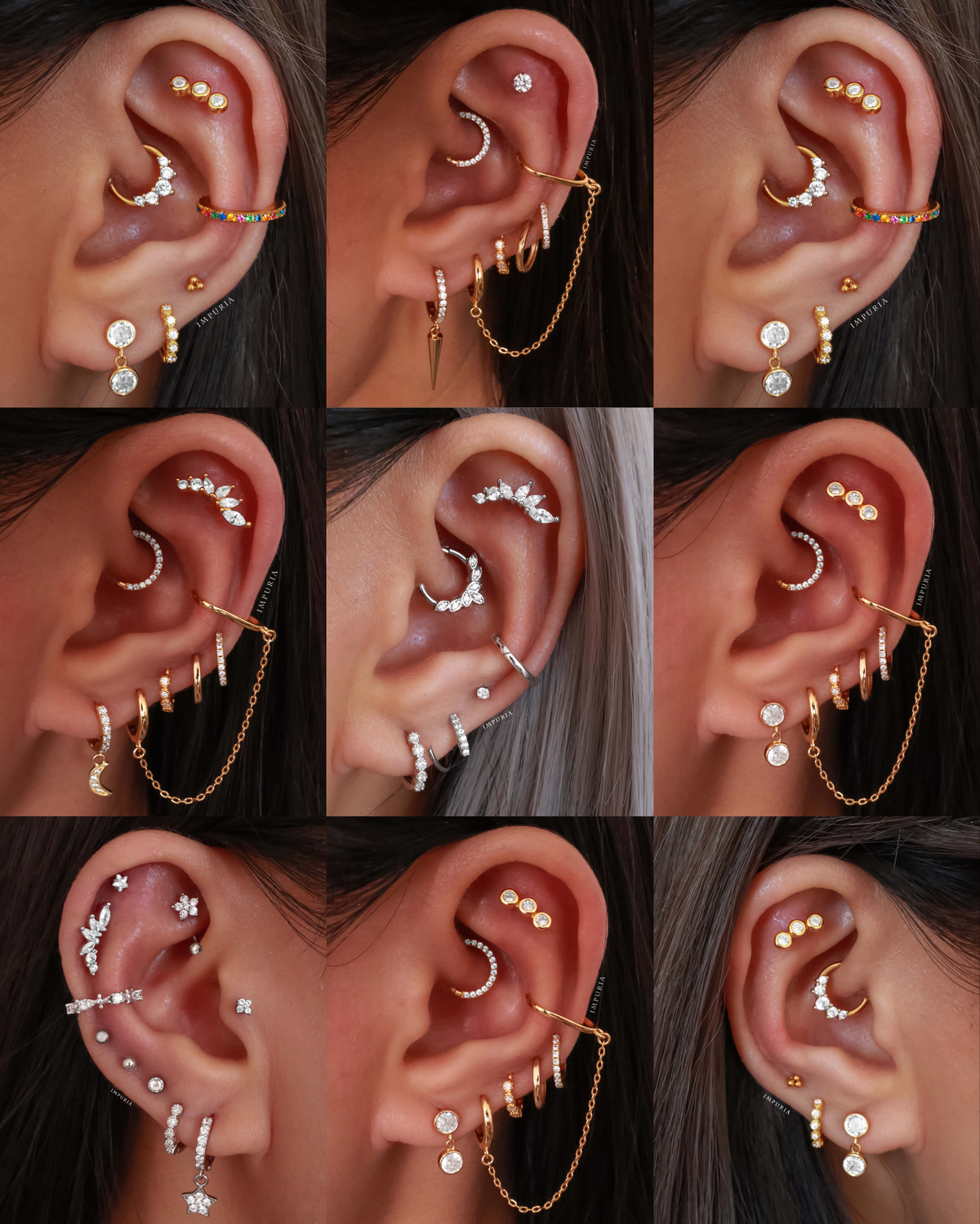 Jules Milgrain Huggie Hoop Earrings