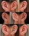 Cartilage Earrings Earring Studs Cute Multiple Ear Piercing Ideas for Women - www.Impuria.com